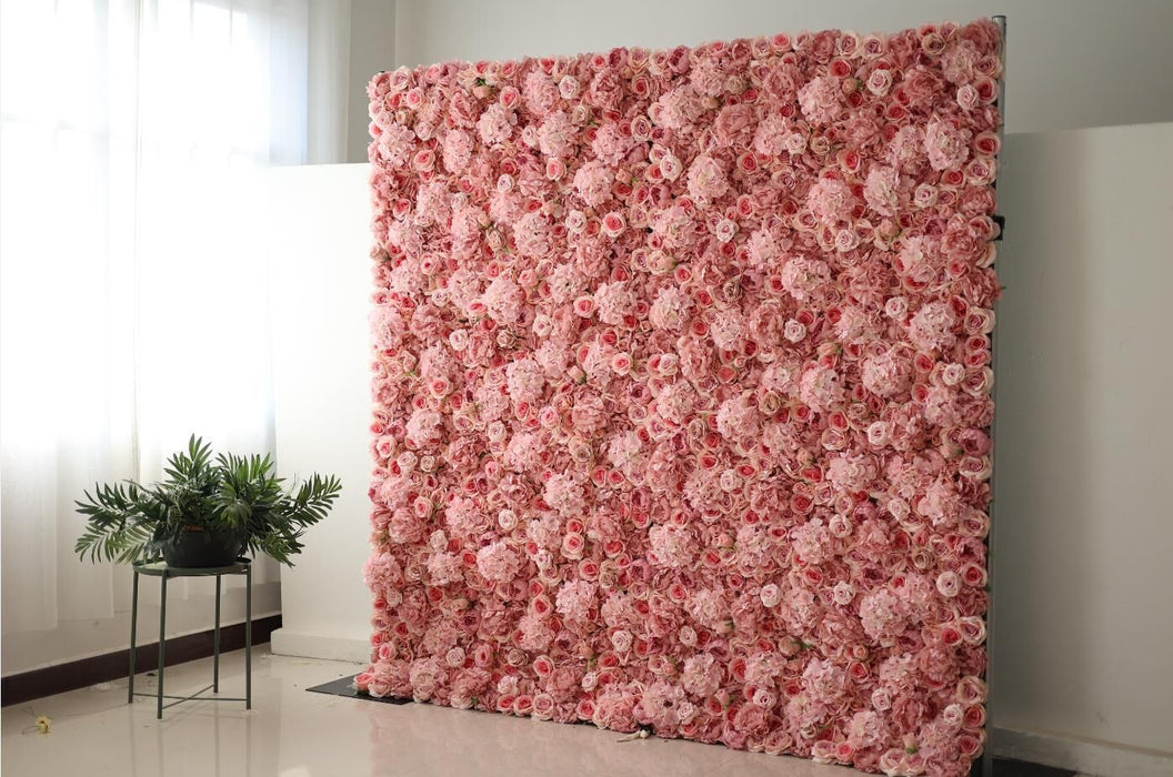 Pink Rose Flower Wall - 2.4m x 2.4m